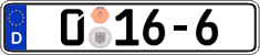 German license plate, Diplomatic