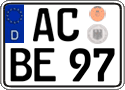 German license plate, Regular plates