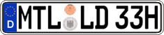 German license plate, Plates for oldtimers (type 