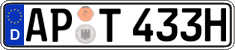 German license plate, Plates for oldtimers (type 