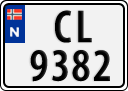 License plate of Norway, Trailers, motorcycles, special vehicles