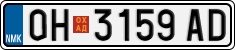 License plate of North Macedonia, Regular plates (2012)