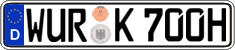 German license plate, Plates for oldtimers (type 