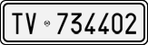License plate of Italy, Cars (1927 year series)