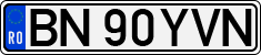 License plate of Romania, Regular plates
