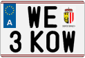 License plate of Austria, Regular plates