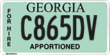 Georgia, Apportioned