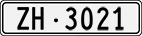 License plate of Switzerland, Cars