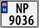 License plate of Norway, Trailers, motorcycles, special vehicles