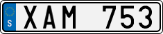 License plate of Sweden, Regular plates