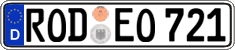 German license plate, Regular plates