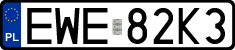 License plates of Poland, Regular car plates