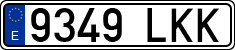 License plates of Spain, Ordinary (2000)