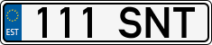 License plate of Estonia, Regular car plates