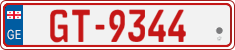 License plate of Georgia, Temporary