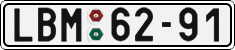 License plate of the Czech Republic, Cars (1960)