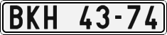 License plate of the Czech Republic, Cars (1960)