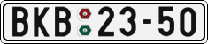 License plate of the Czech Republic, Cars (1960)