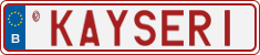 License plate of Belgium, Vanity Plates (2014)