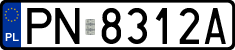 License plates of Poland, Regular car plates