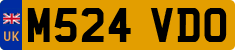 License plate of the United Kingdom, 1983 year system