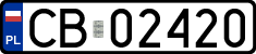 License plates of Poland, Regular car plates