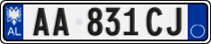 License plate of Albania, Cars (2011)