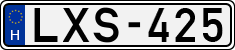 license plates of Hungary, Cars (1990)