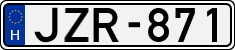 license plates of Hungary, Cars (1990)
