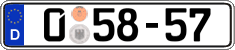 German license plate, Diplomatic