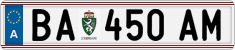 License plate of Austria, Regular plates