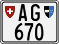 License plate of Switzerland, Motorcycles