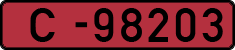 License plate of Latvia, Diplomatic