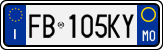License plate of Italy, Cars (1994 year series)
