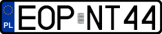 License plates of Poland, Regular car plates