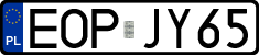 License plates of Poland, Regular car plates