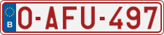 License plate of Belgium, Regular plates (2010)
