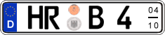 German license plate, Seasonal plates