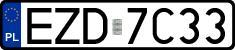 License plates of Poland, Regular car plates