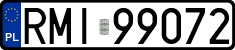 License plates of Poland, Regular car plates
