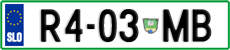 License plate of Slovenia, Trailers