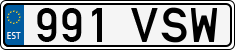 License plate of Estonia, Regular car plates
