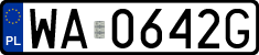 License plates of Poland, Regular car plates