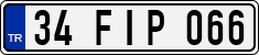 License plate of Turkey, Regular plates
