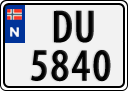 License plate of Norway, Trailers, motorcycles, special vehicles