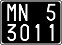 License plate of Italy, Cars (1927 year series)