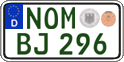 German license plate, Regular plates