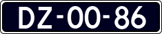 License plate of the Netherlands, Imported oldtimers (cars)