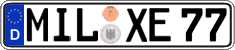 German license plate, Regular plates