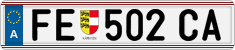 License plate of Austria, Regular plates